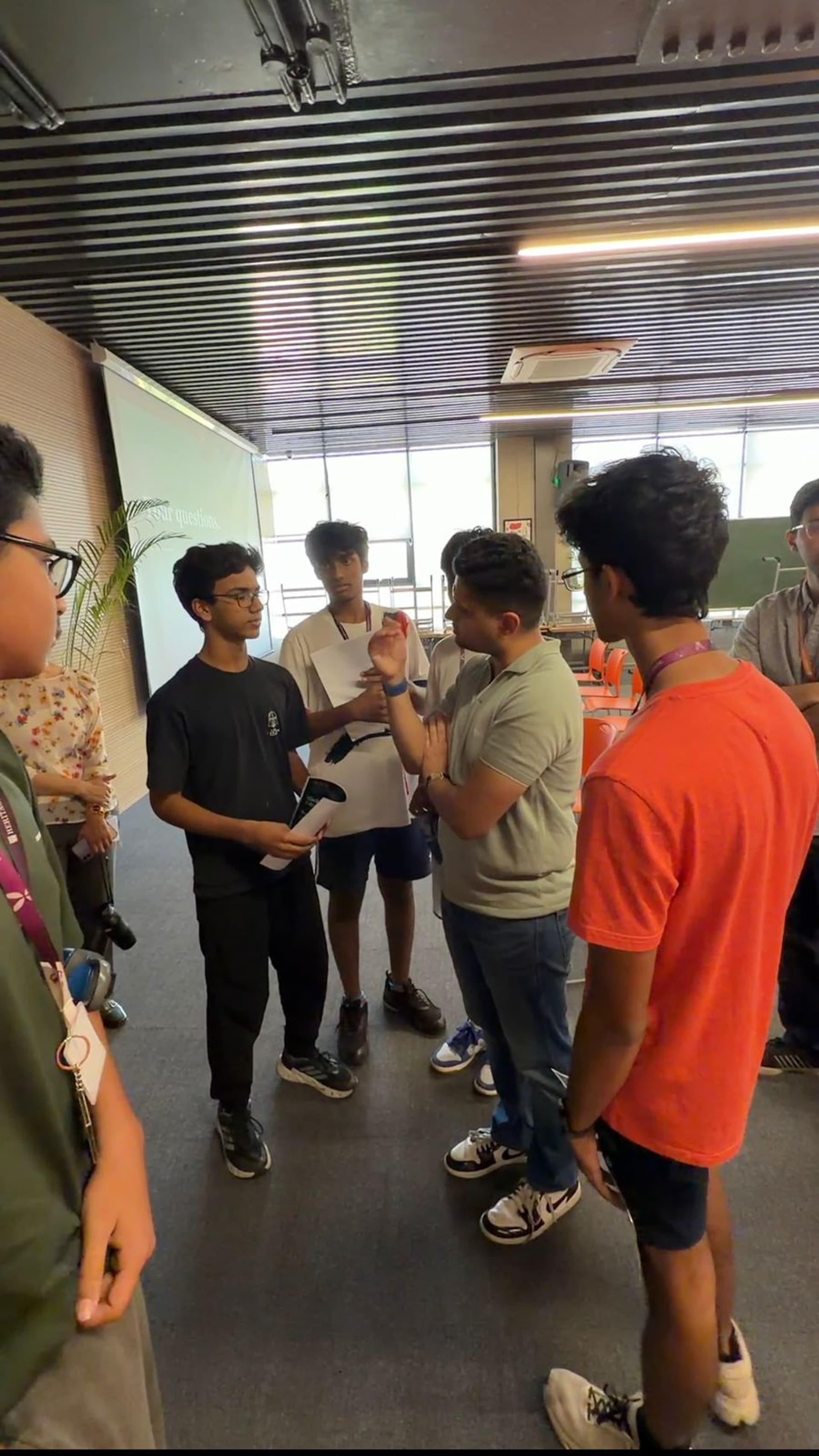 Group discussion with mentor